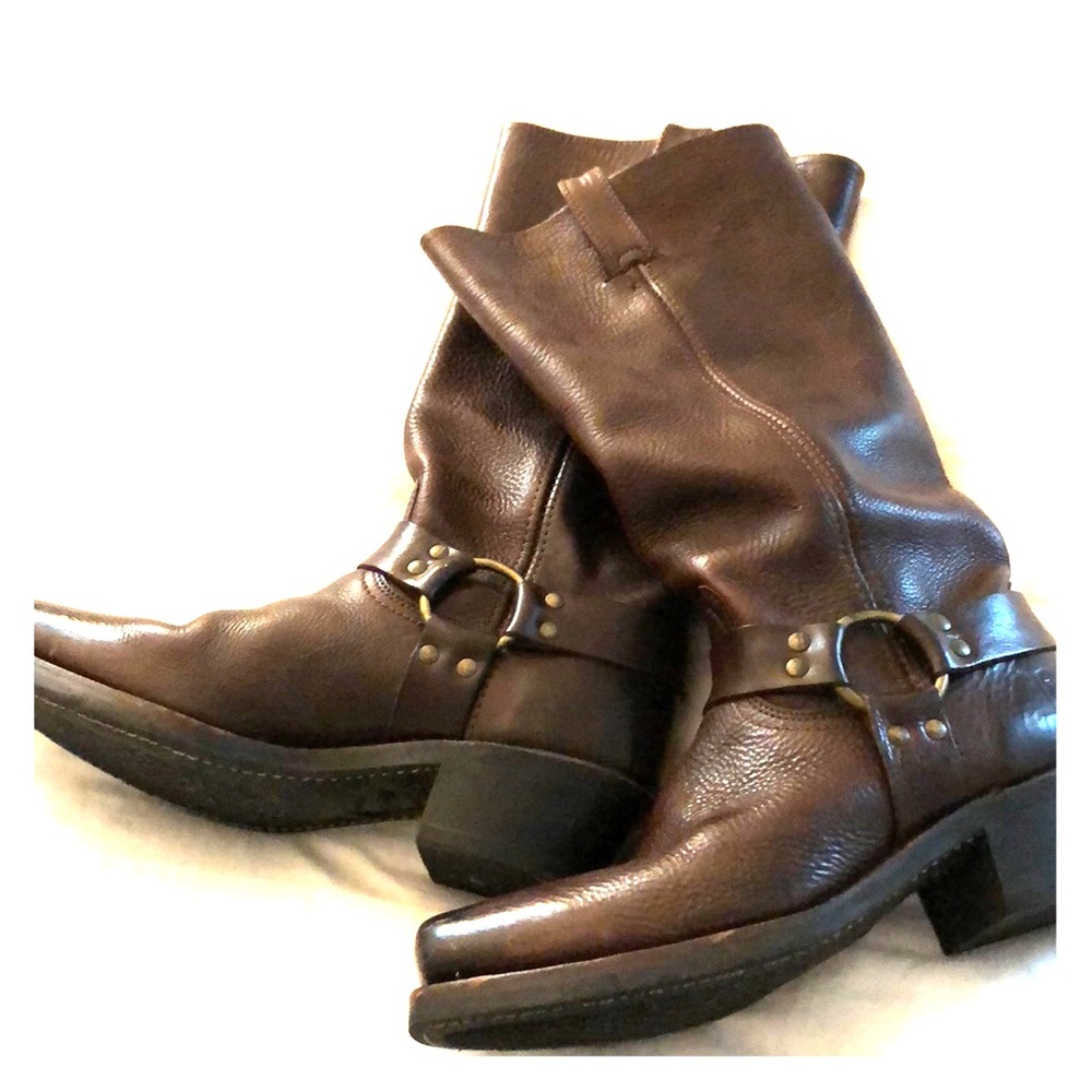 Frye 15 inch harness boot size 10